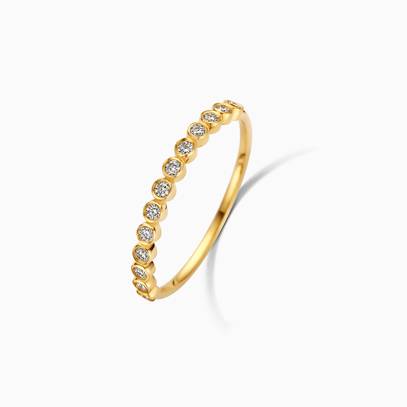 Anel de Bolha de Diamante | Ouro