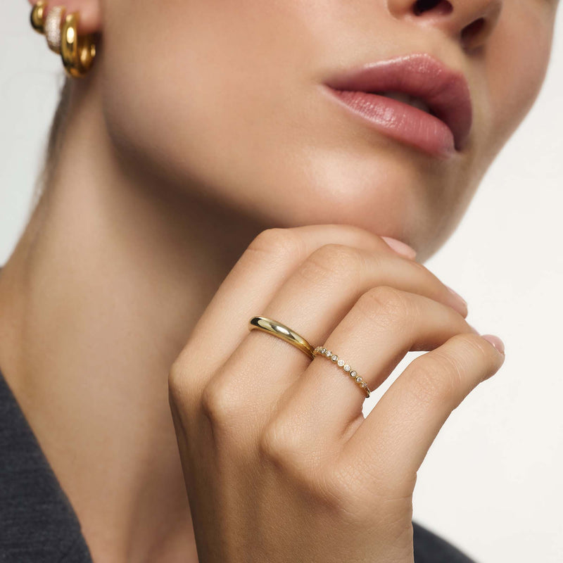 Anel de Bolha de Diamante | Ouro