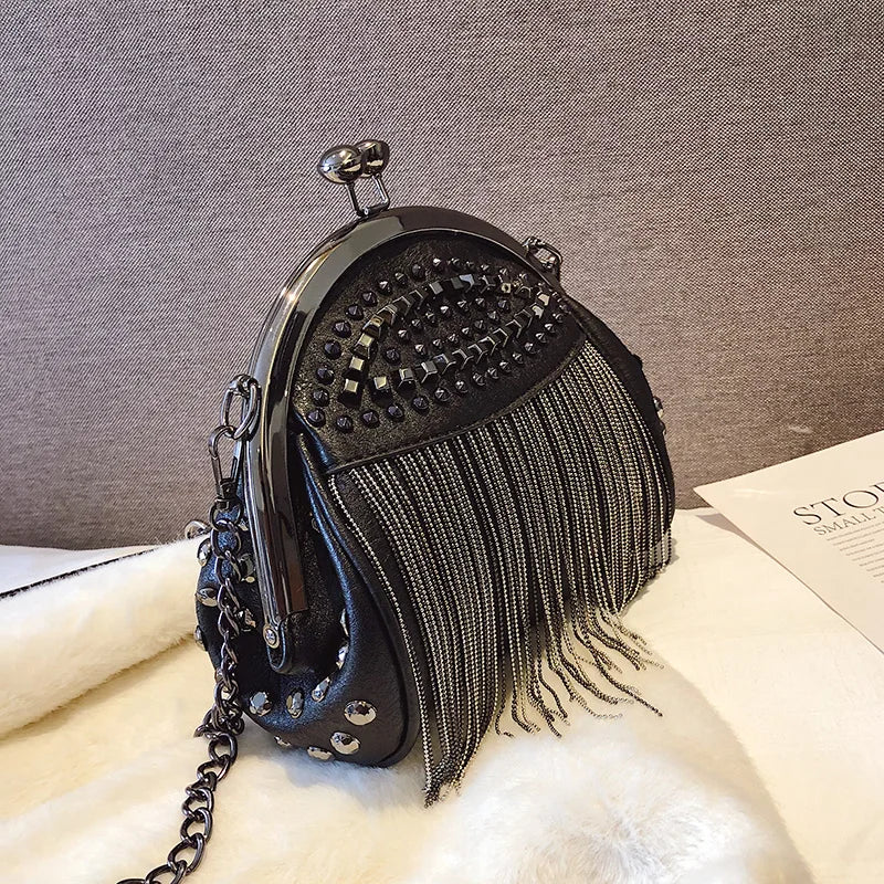 Bolsa Lina™ com Fecho Kiss-Lock | Essencial Retrô Chic