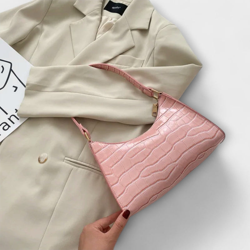 Olivia - Bolsa de Couro Brilhante