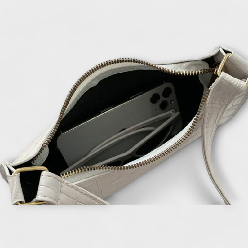 Olivia - Bolsa de Couro Brilhante