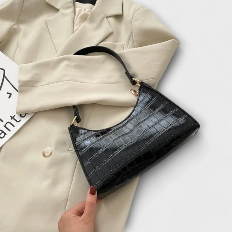 Olivia - Bolsa de Couro Brilhante