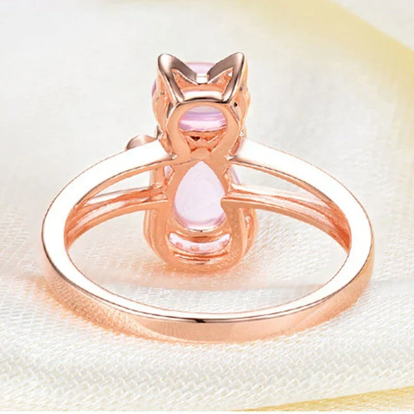 Anel de Gato em Ouro Rosé | Ouro Rosé