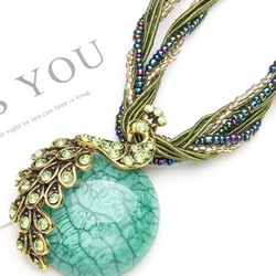 Colar Esfera Verde Deslumbrante