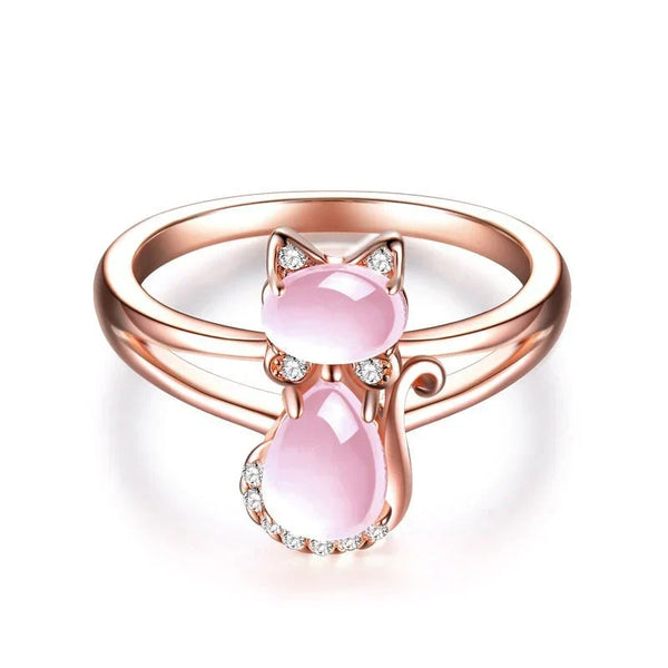 Anel de Gato em Ouro Rosé | Ouro Rosé