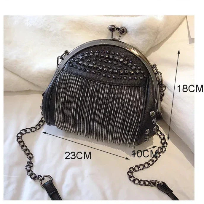 Bolsa Lina™ com Fecho Kiss-Lock | Essencial Retrô Chic