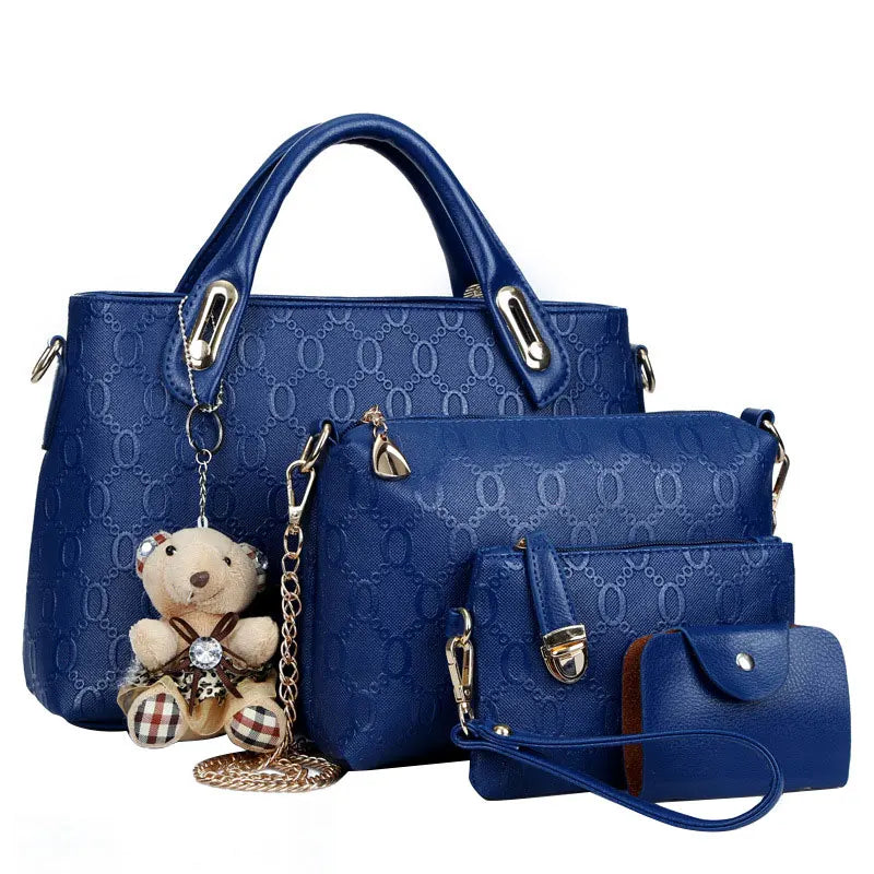 Conjunto Grace™ Luxe | Conjunto Elegante e Fofo de Bolsa com 4 Peças