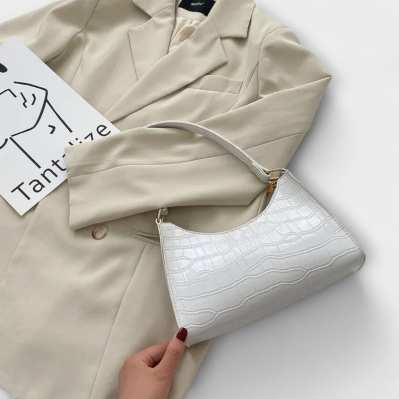 Olivia - Bolsa de Couro Brilhante