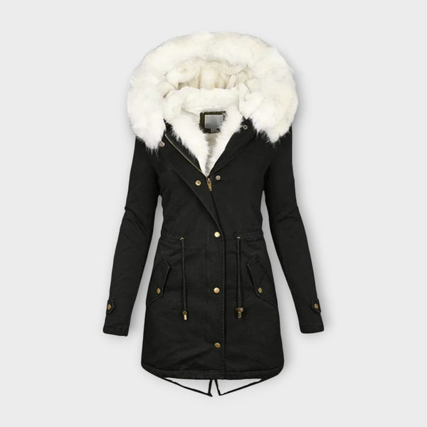 Ivara - Jaqueta de Inverno Impermeável e Forrada com Pelo