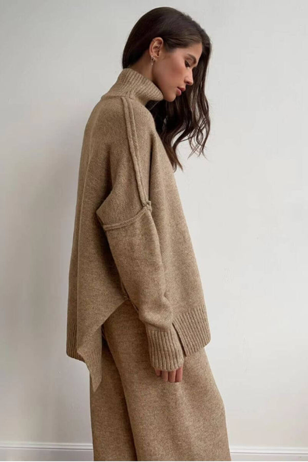 Stella - Conjunto de Calças Soltas para Tricô Preguiçoso