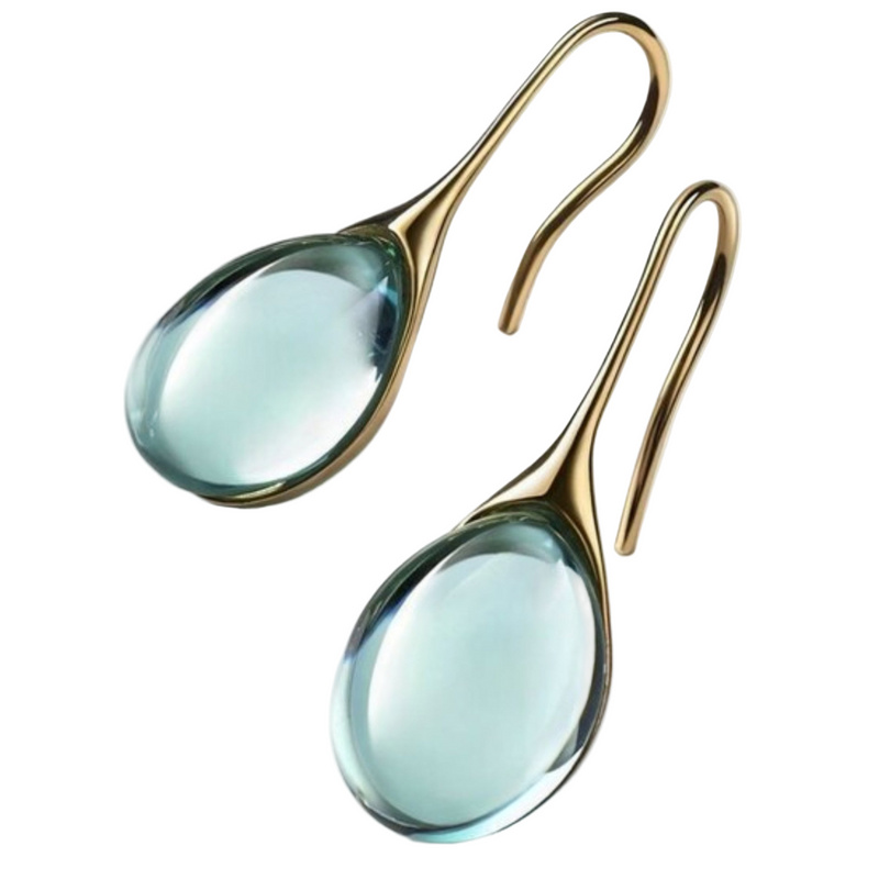 Brincos pendentes de cristal deslumbrantes