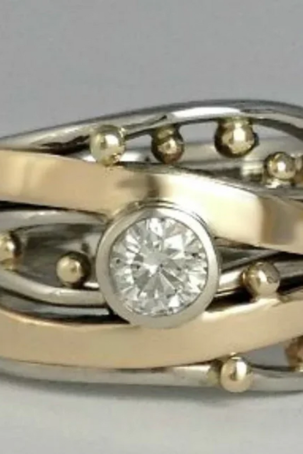ANEL DE OURO VINTAGE DEBORAH