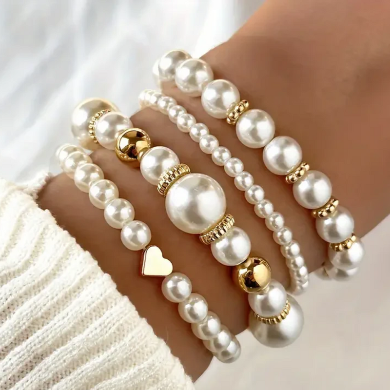 Conjunto de Pulseiras Elegance Pearl