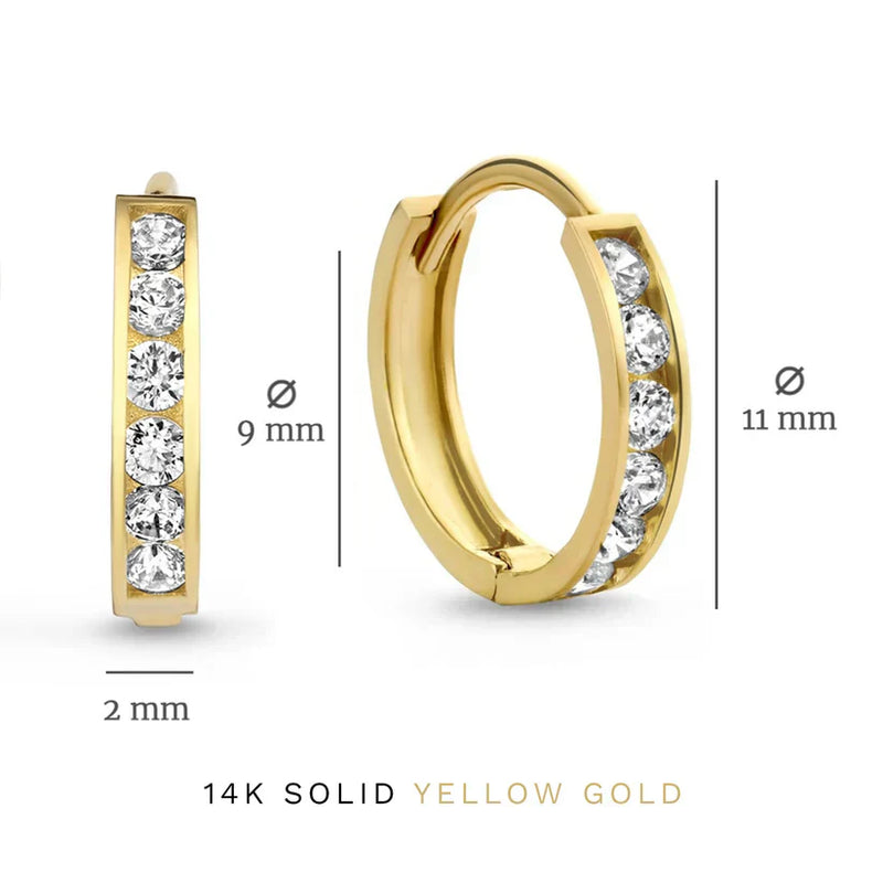 Conjunto de Brincos Dara Brillane Stone | Ouro