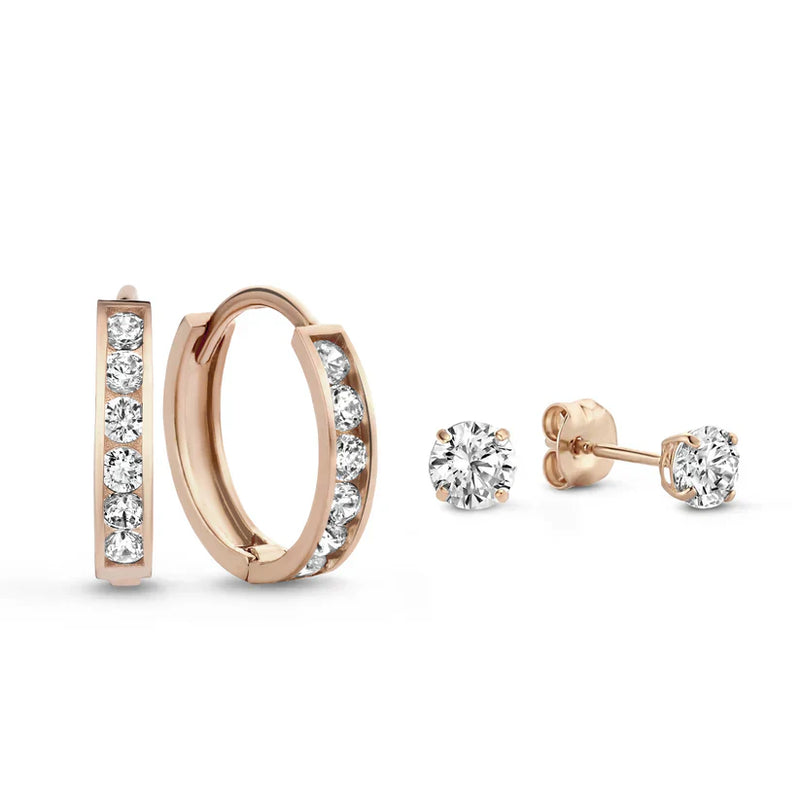Conjunto de Brincos Dara Brillane Stone | Ouro