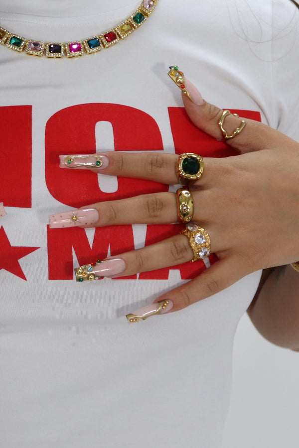 Anel Tesouro Esmeralda