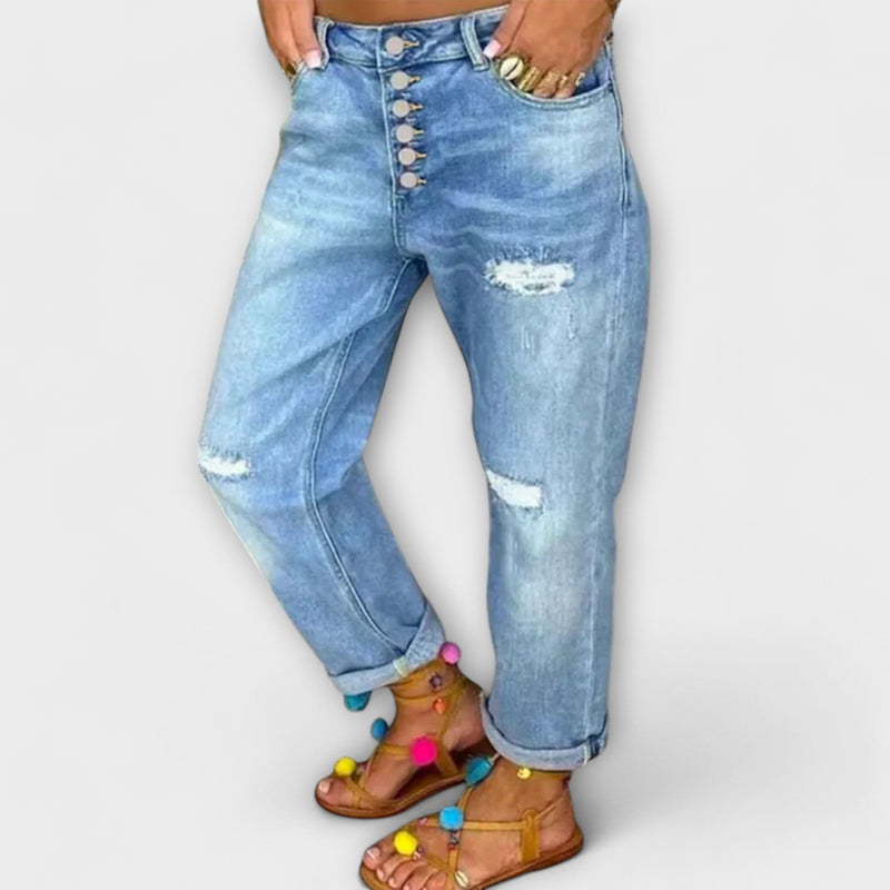 Jeans com ajuste confortável