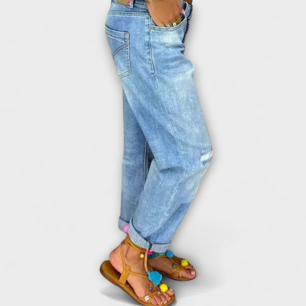 Jeans com ajuste confortável