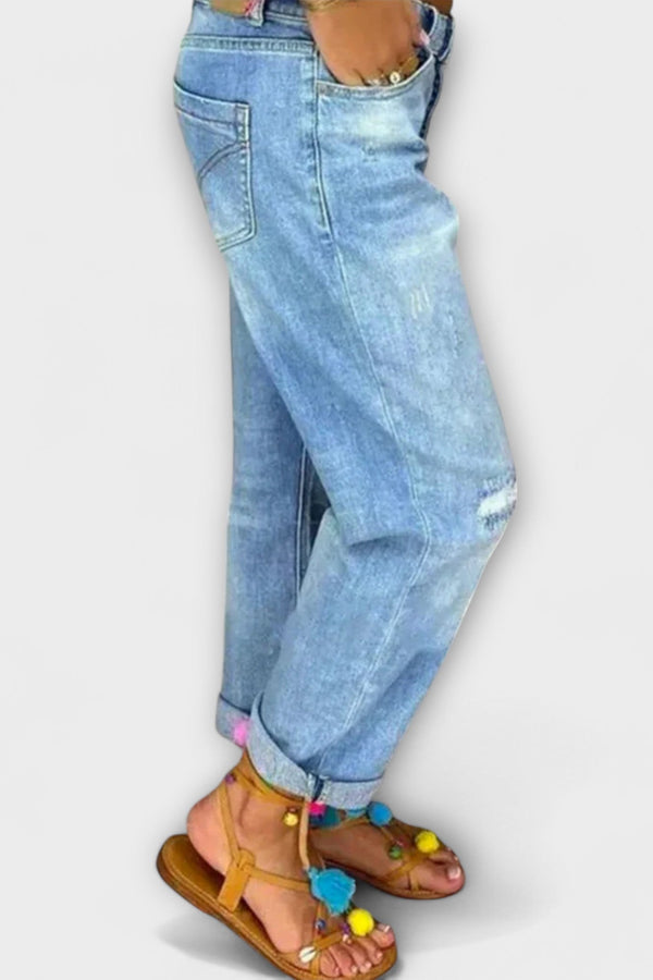 Jeans com ajuste confortável