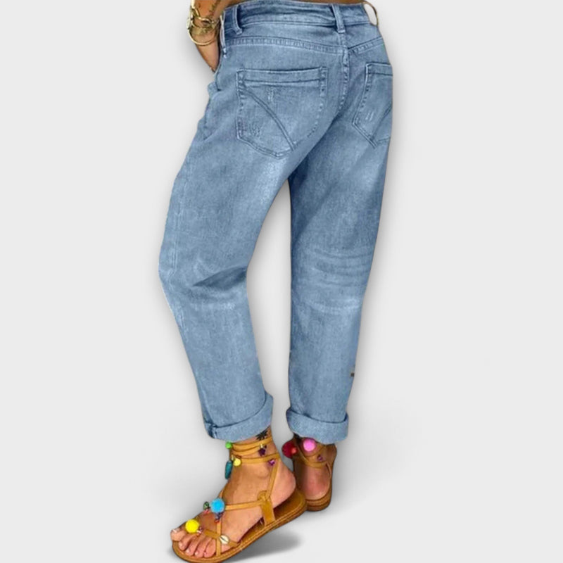 Jeans com ajuste confortável