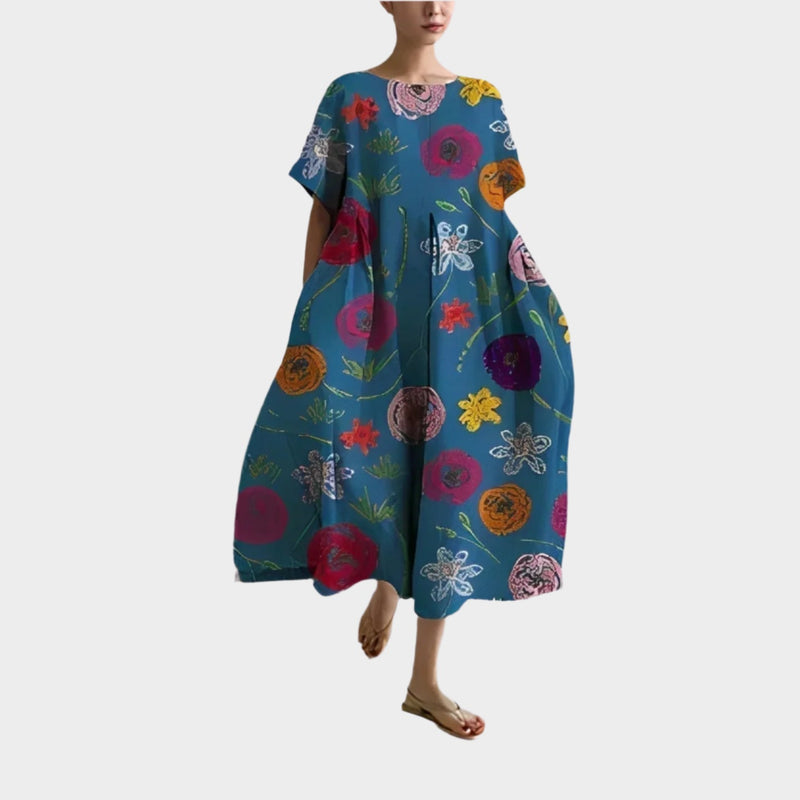 Vestido Retro Longo Confortável