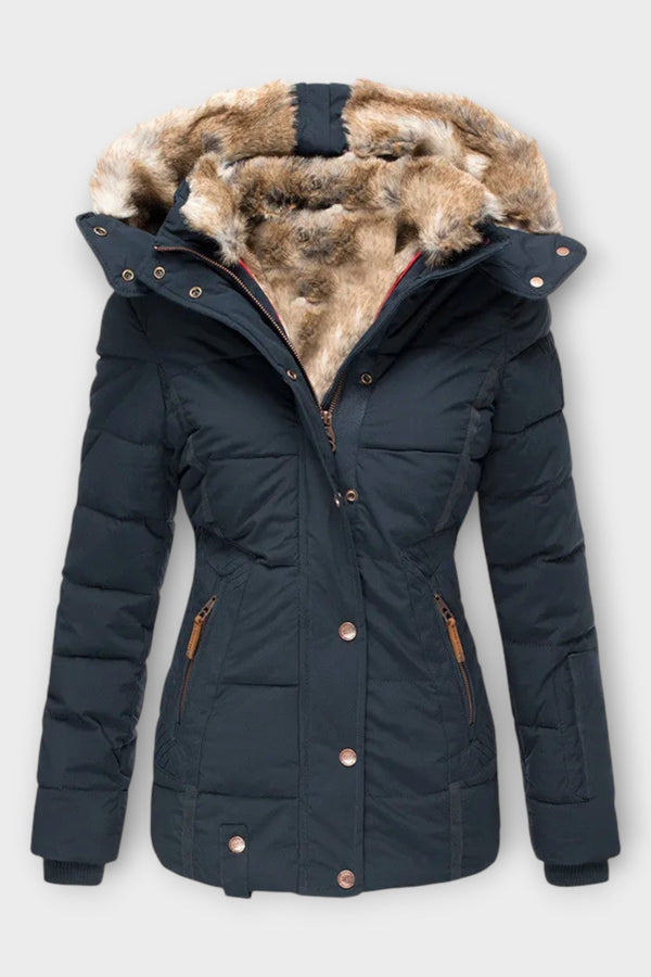 Emine - Jaqueta Aconchegante Forrada com Pele Sintética