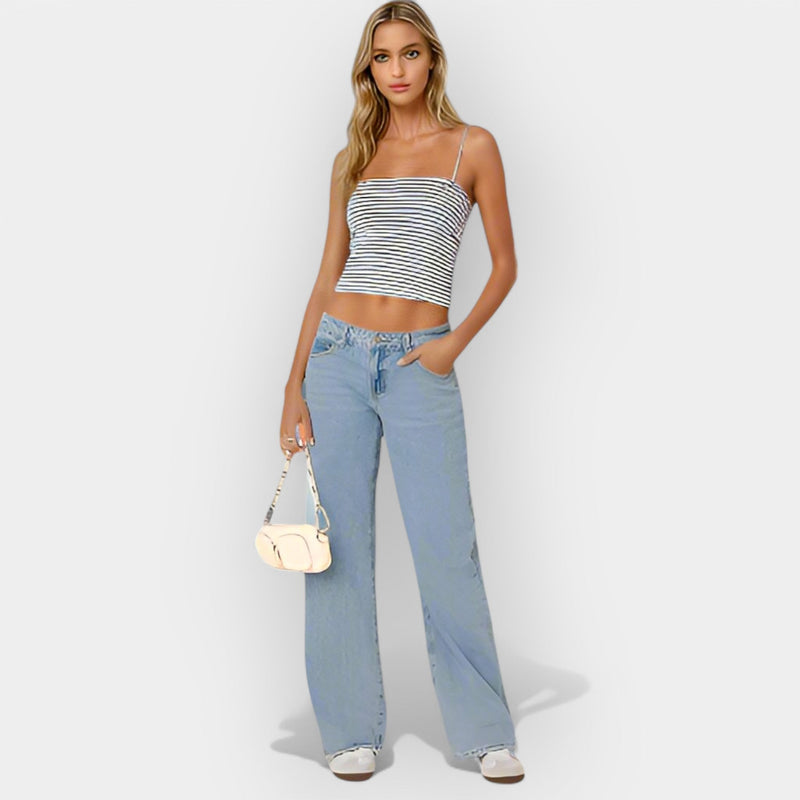 Calça Jeans de Cintura Baixa
