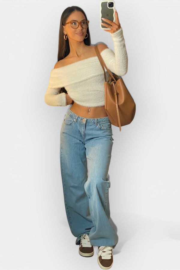 Calça Jeans de Cintura Baixa