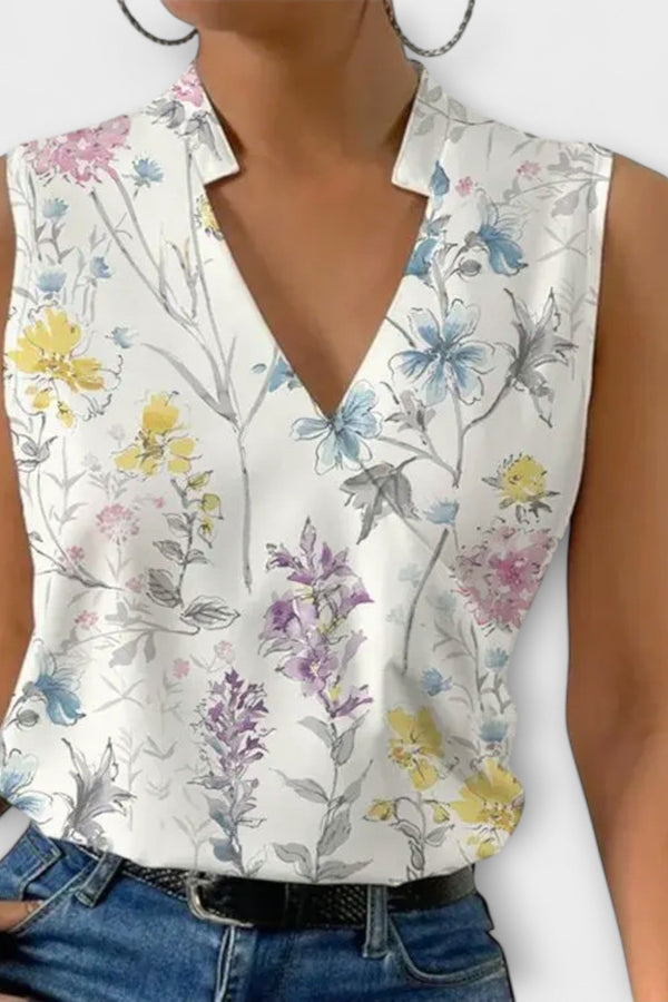 Loretta | Blusa sofisticada com decote em V