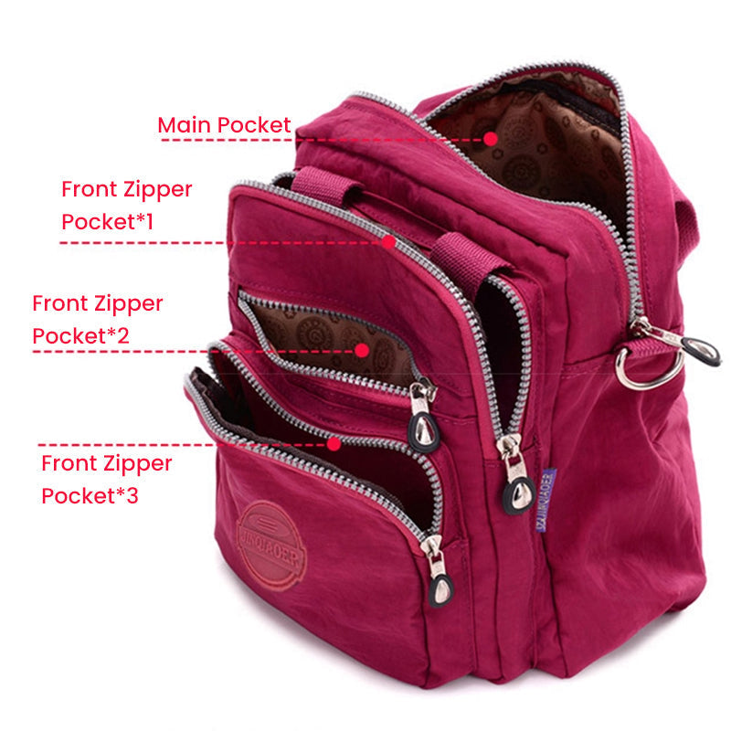 Zoe™ - Bolsa Transversal Multifuncional Impermeável 3 em 1
