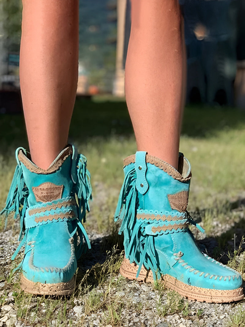Meri | Botas Boho com Franjas