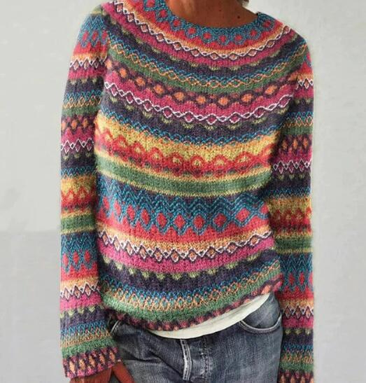 Soley - Suéter Pulôver Multicolorido