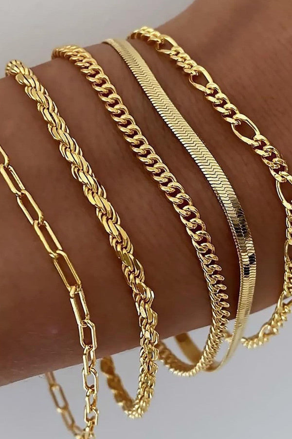 Conjunto de Pulseiras Ellis Renner | Ouro