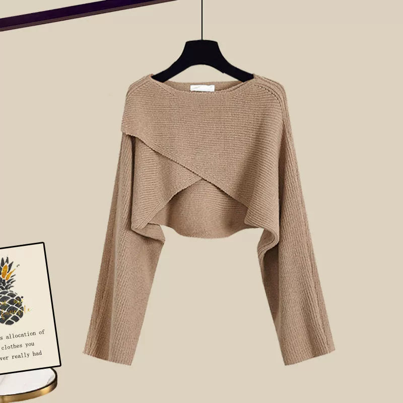 Elle™ | Conjunto confortável de três peças com mangas longas