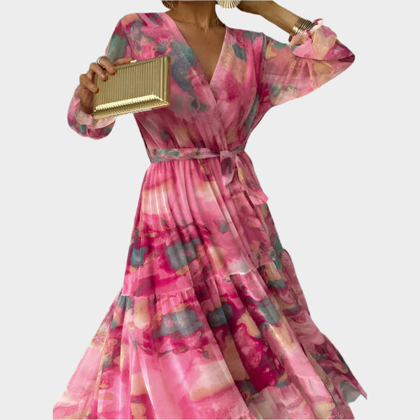 Vestido Midi com Flores