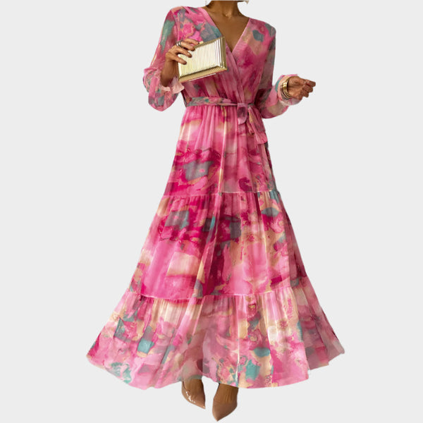Vestido Midi com Flores