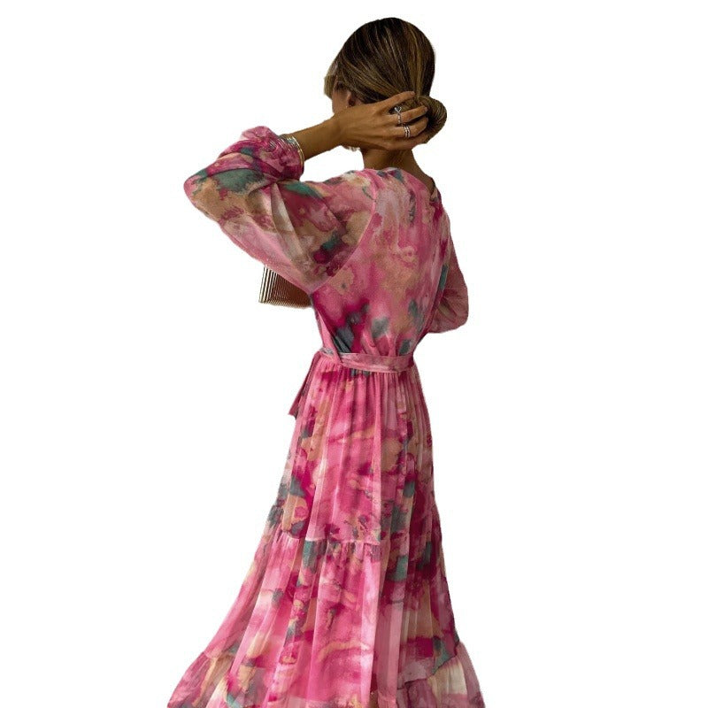Vestido Midi com Flores
