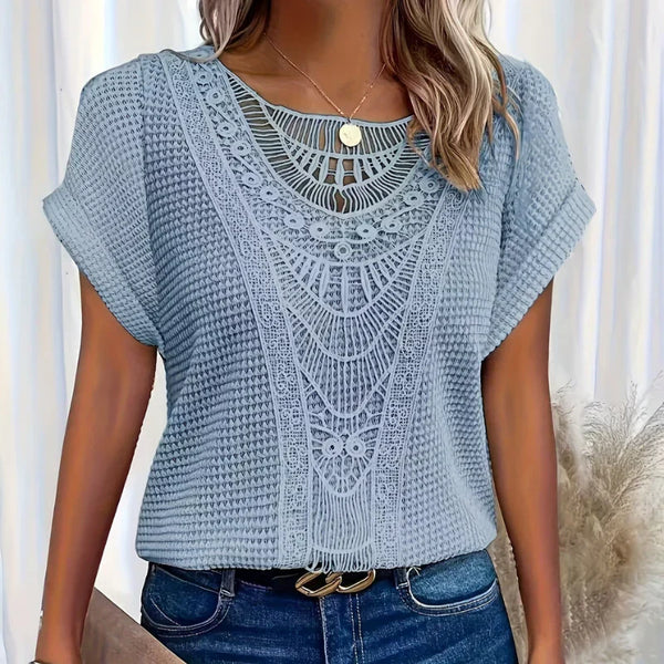 AURA - BLUSA TEXTURIZADA DELICADA