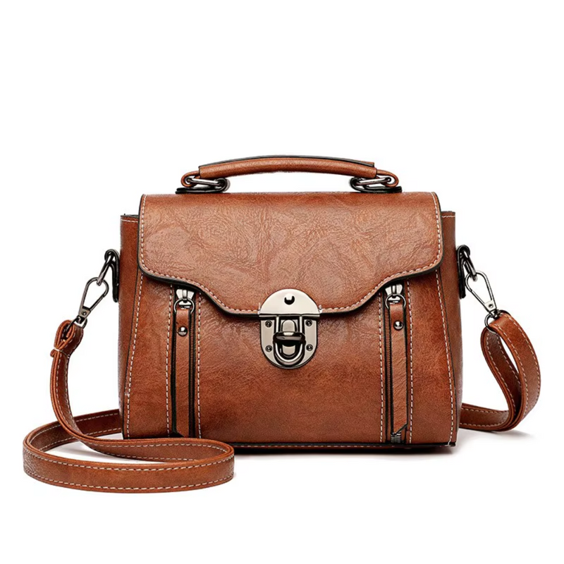 Zoe™ Elegância Atemporal | Bolsa Vintage com Aba