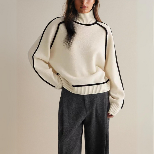 Claire - Suéter Elegante de Gola Alta