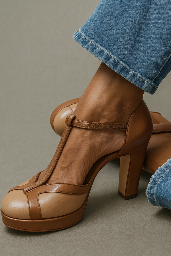 Malvina | Scarpin com Tira em T