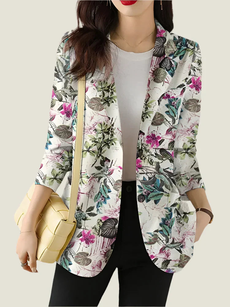 Zoe™ - Blazer Estampado Floral Chique