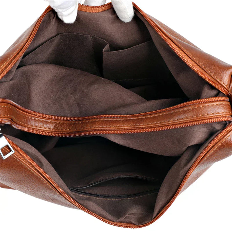 Ellie™ Dupla Pingente | Bolsa de Ombro com Múltiplos Bolsos