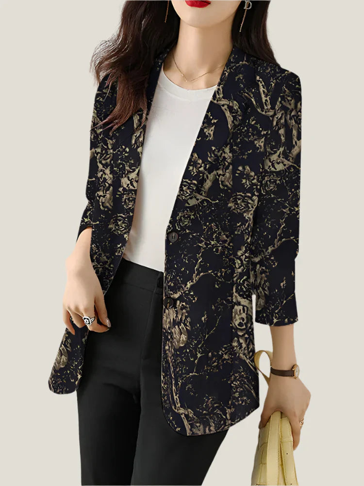 Zoe™ - Blazer Estampado Floral Chique
