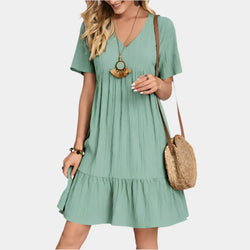 Vestido Mini Elegante com Listras