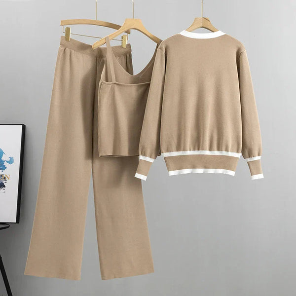 Elle™ | Conjunto de luxo com três peças e colete