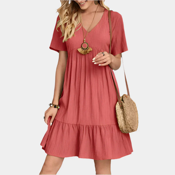 Vestido Mini Elegante com Listras