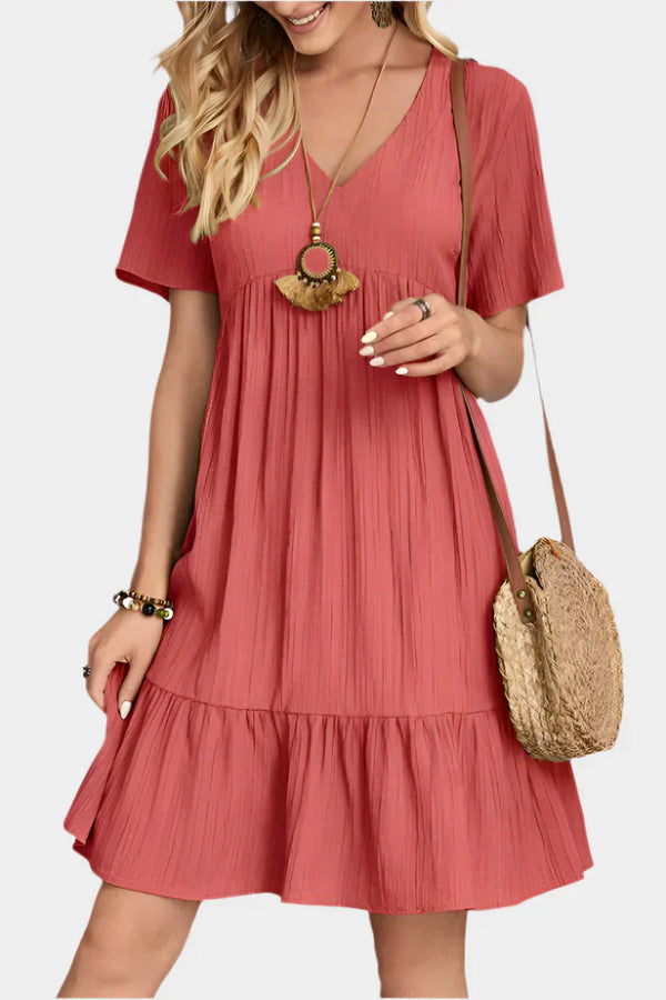 Vestido Mini Elegante com Listras