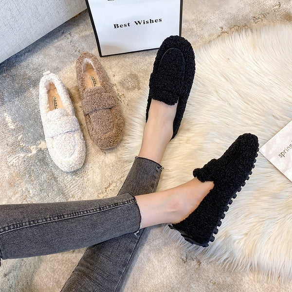 Luna™ Sapatilhas de Pelúcia Flat