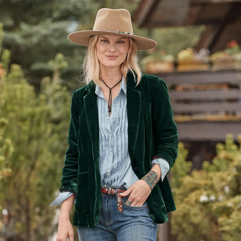 Peyton™ - Blazer de Veludo Estiloso